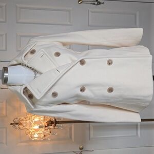 J.Crew Double Breasted Short Pea Coat- Wool Blend, Size Small